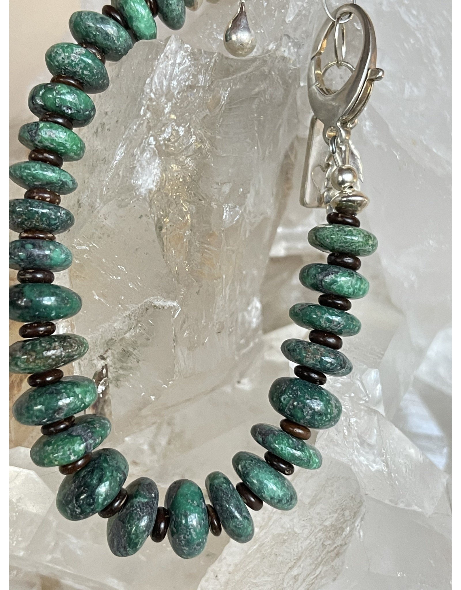 Turquoise Disk Bead Bracelet - Annette Colby