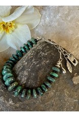 Turquoise Disk Bead Bracelet - Annette Colby