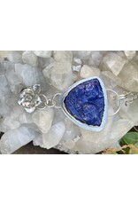 Annette Colby - Jeweler Lapis Kittens Hand Cast Succulent Necklace - AC