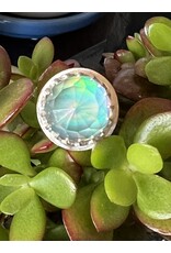 Annette Colby - Jeweler Nova Opal Quartz Globe Ring Size 7 - AC