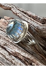 Annette Colby - Jeweler Nova Opal Quartz Globe Ring Size 7 - AC