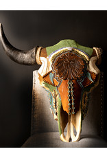 Kelly Nygard Northwinds - Decorated Buffalo Skull - Kelly Nygard