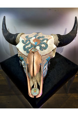 Kelly Nygard Copper Moon - Decorated Buffalo Skull - Kelly Nygard