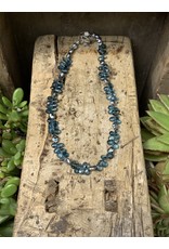 Annette Colby - Jeweler Blue Topaz and Keshi Pearl Necklace - AC*