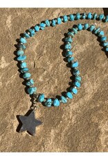 Annette Colby - Jeweler Sleeping Beauty Turquoise Star Necklace - AC