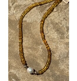 Baltic Amber and Pearl Necklace - AC