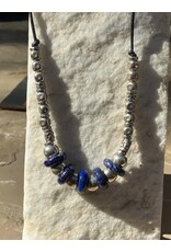 Lapis Sterling Necklace - Annette Colby