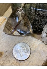 Annette Colby - Jeweler Necklace Herkimer Diamond w/Rutilated Quartz Pendant & SS