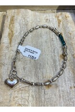 Emerald & Sterling Silver Bracelet - AC