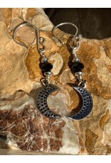 Annette Colby - Jeweler Crescent Moon Spinel Earrings -  AC