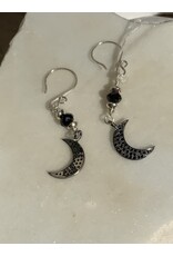 Annette Colby - Jeweler Crescent Moon Spinel Earrings -  AC