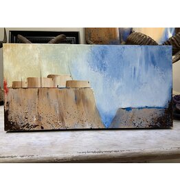 Ed Wyatt Mesa Series #188 - Acrylic on Canvas 10 x 20 - EW