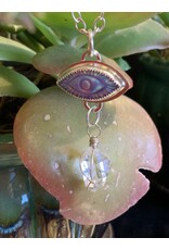 Annette Colby - Jeweler Necklace Nova Opal Protector Eye Herkimer Diamond SS - AC