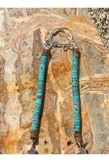 Annette Colby - Jeweler Earring Turquoise Heishi SS Charm - AC