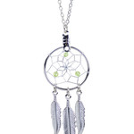 August Dreamcatcher Birthstone Necklace