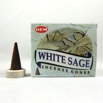 White Sage Incense Cone (HEM)