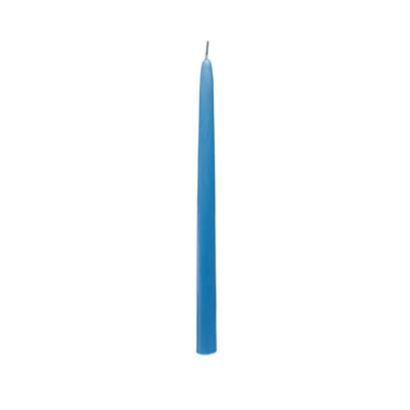 Taper Candle Light Blue 10"