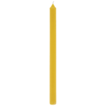 Taper Candle  Yellow 10"