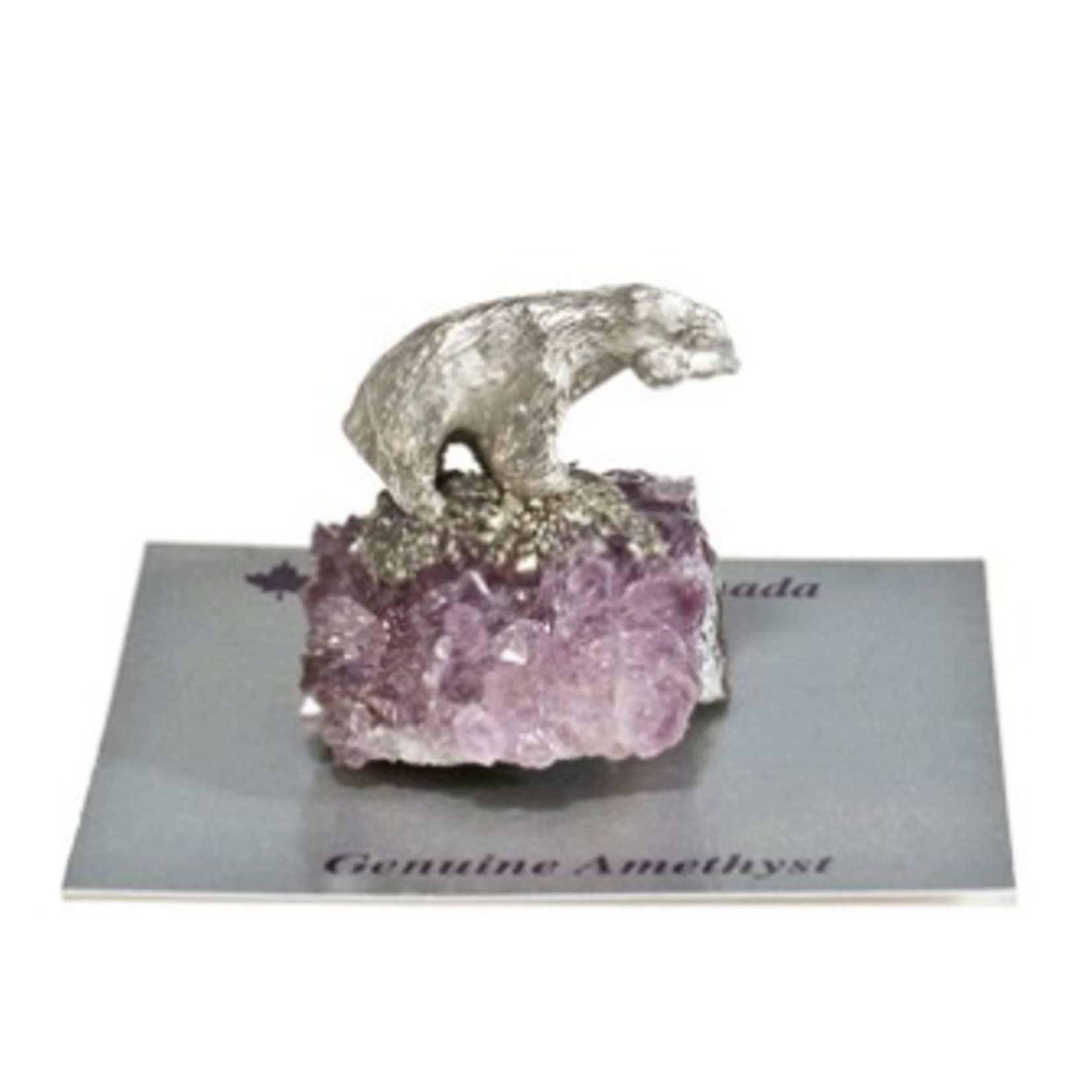 Amethyst Bear Figurine