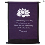 Banner Lotus Yogananda- Mini Purple/Black