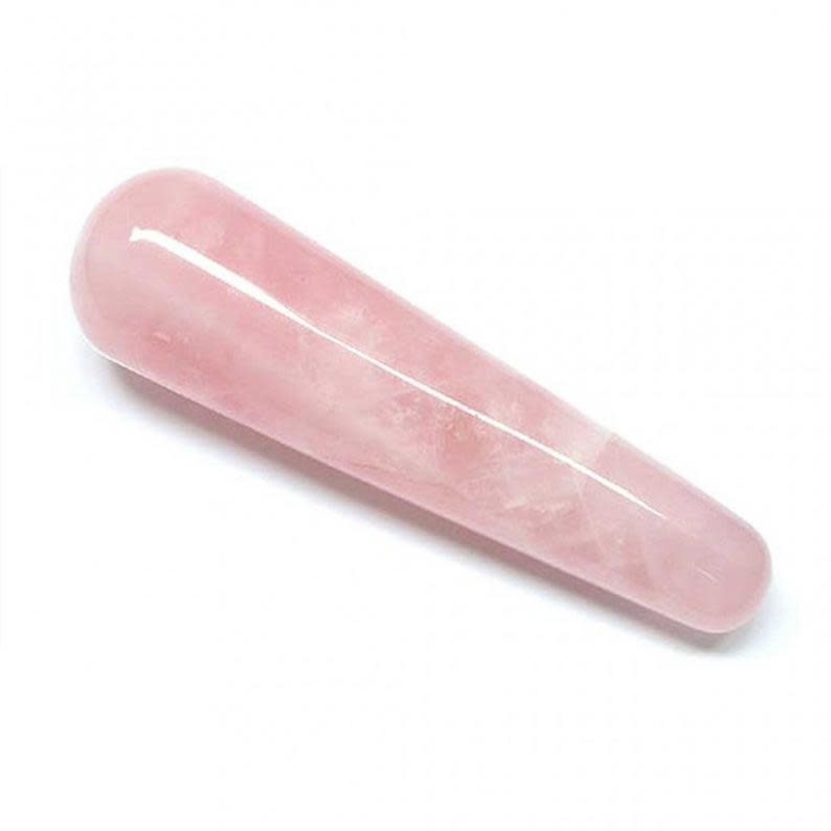 Rose Quartz Wand Round Edge 5"