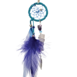 Dream Catcher Turquoise Magical  detailed with quartz crystal