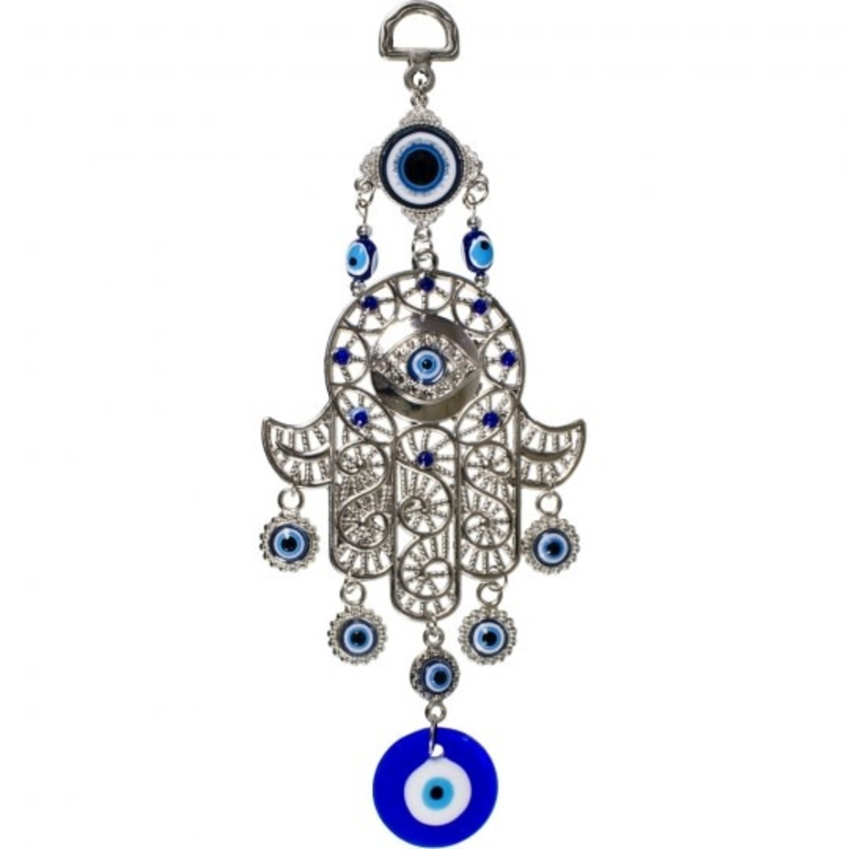 Talisman Evil Eye Protection + Fatima Hand 8.5" Large