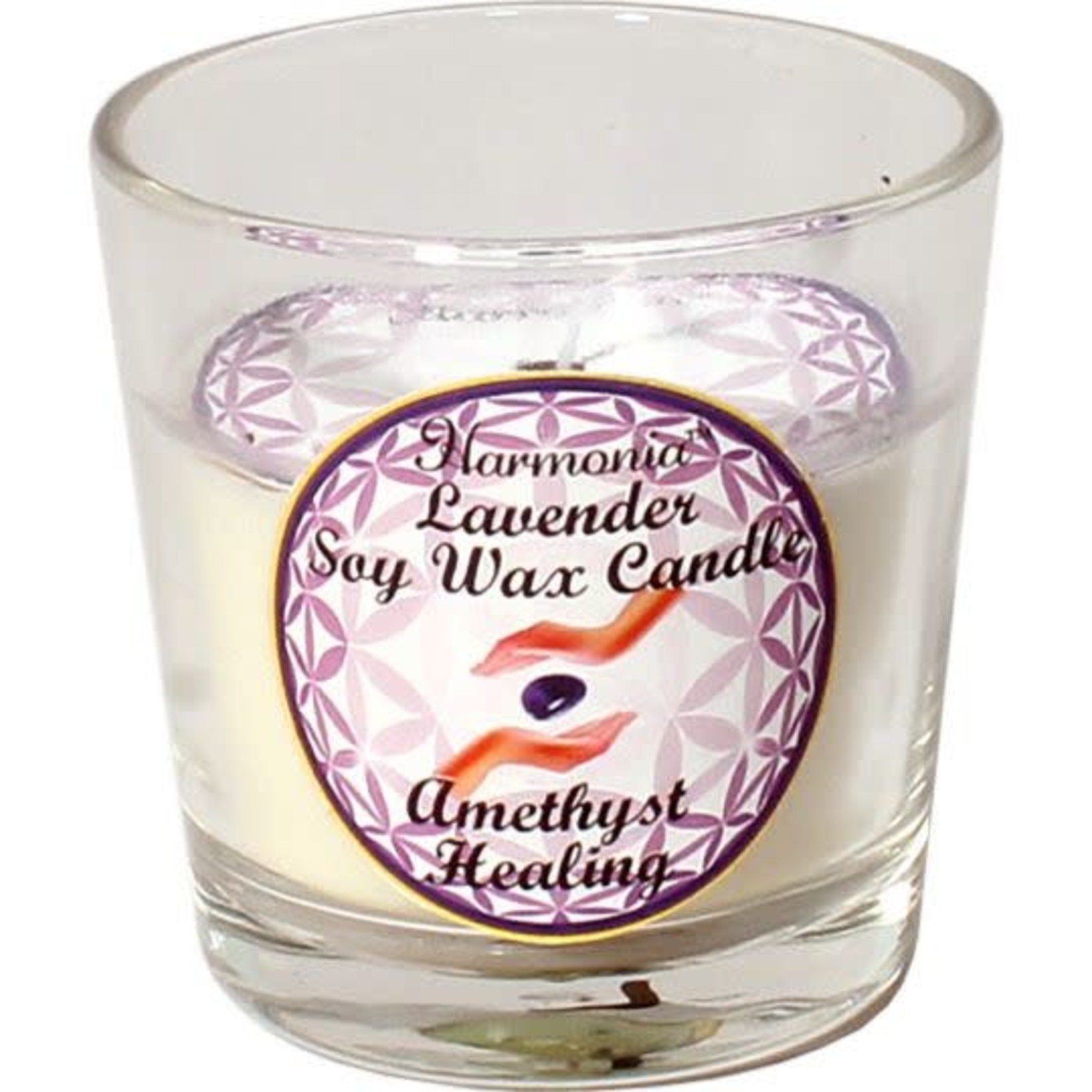 Votive Candle Harmonia Soy Gem -Healing Amethyst