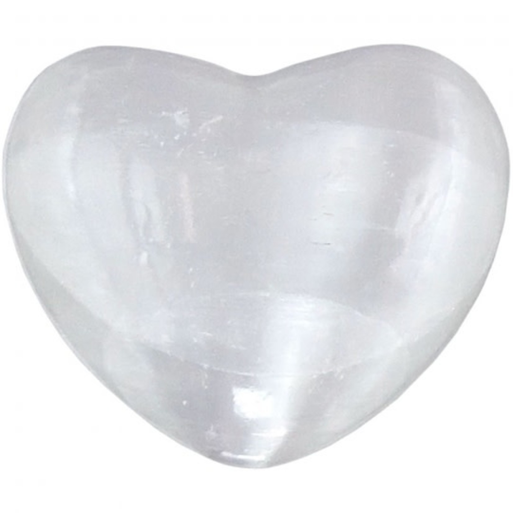 Large Selenite Heart   3-4"