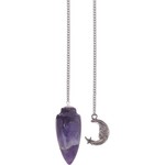 Amethyst & Moon Pendulum