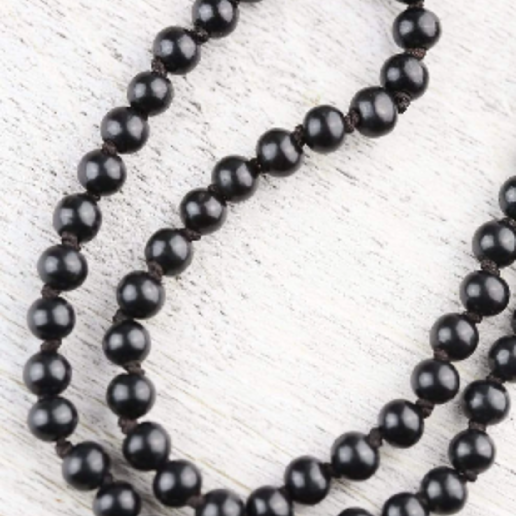Mala Prayer Black Rosewood Beads