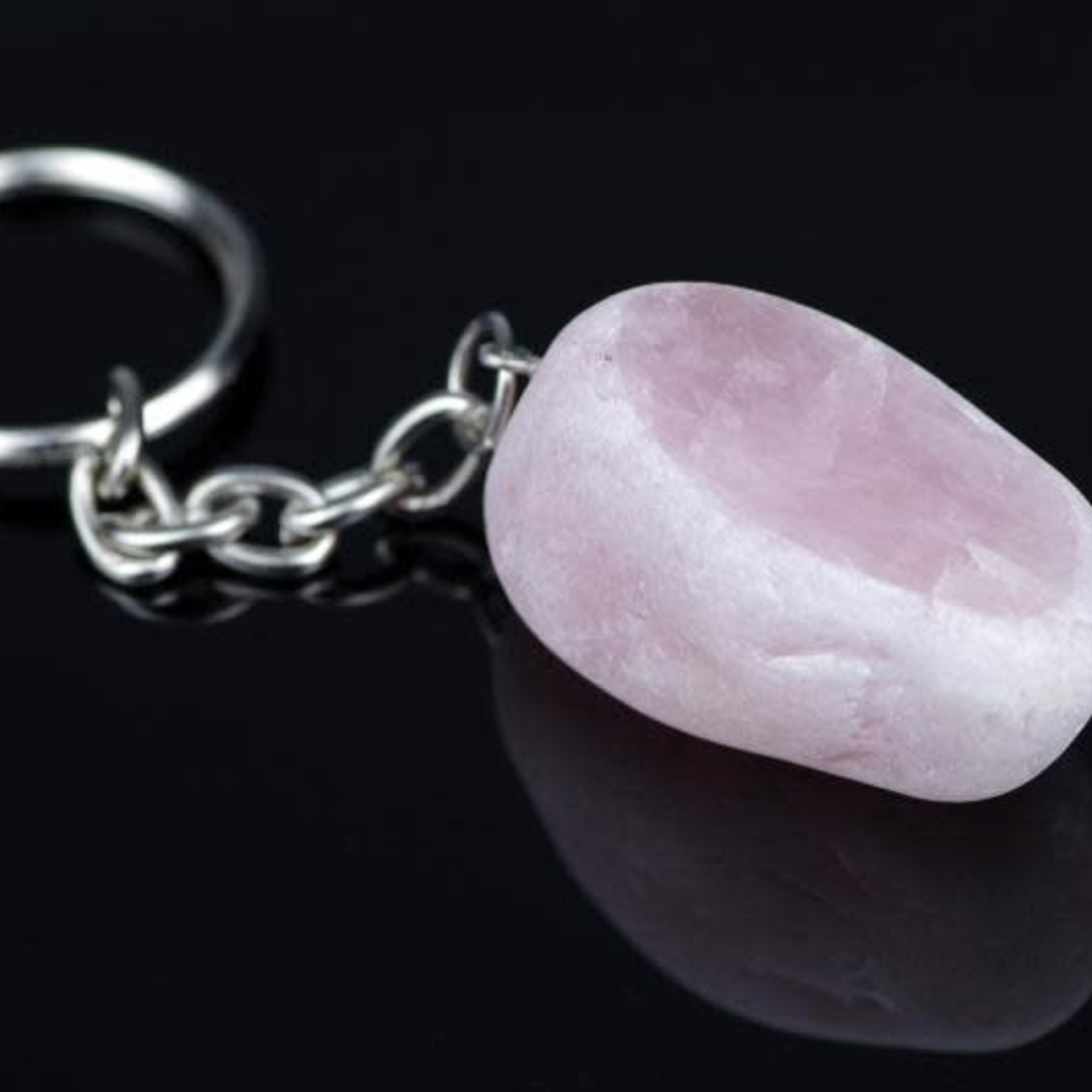 Key Chain Rose Quartz Window