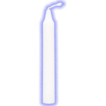 Chime Candle White Single