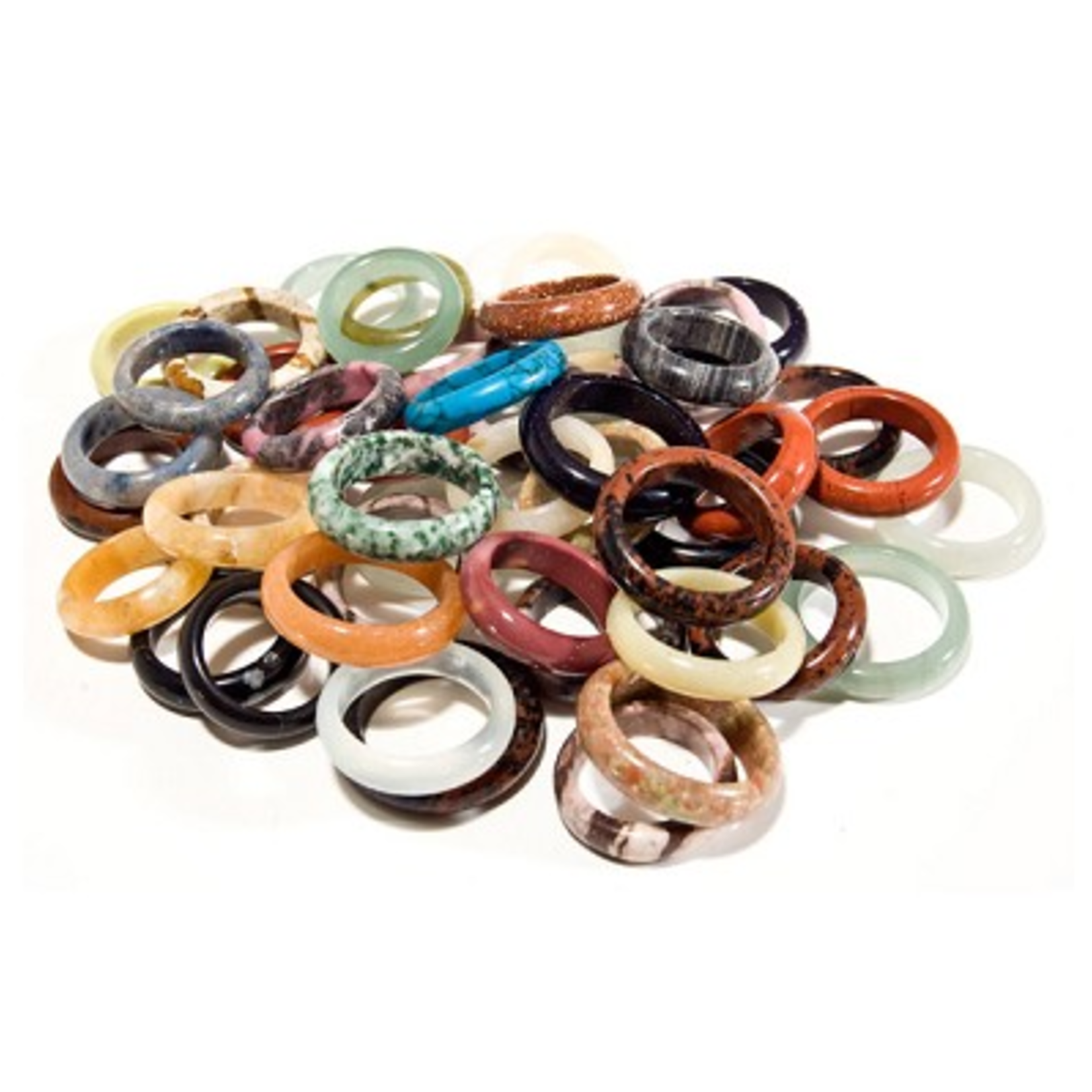 Semi Precious Stone Rings (Size 7-9 Medium)