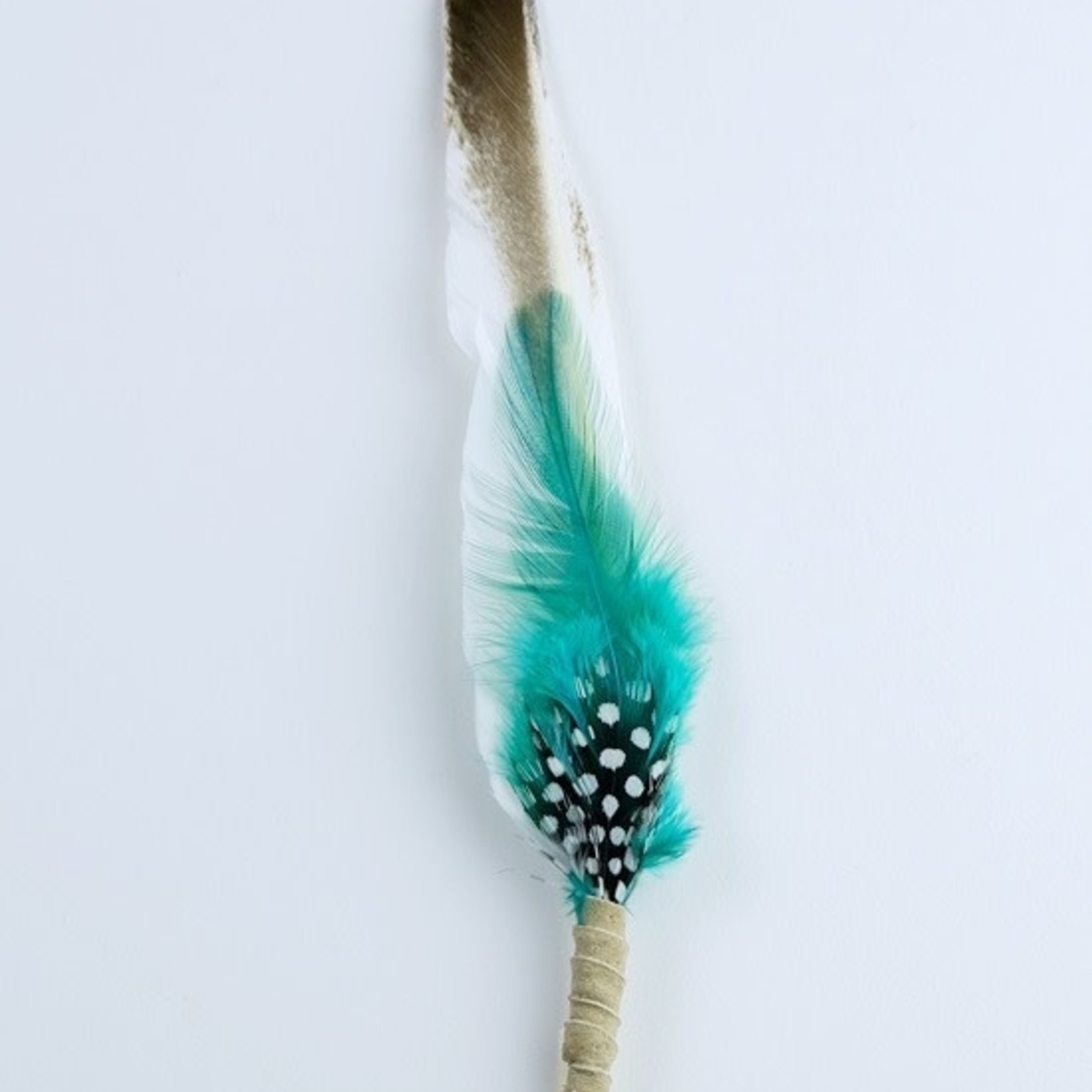 Smudging Feather- Teal- Wisdom