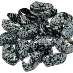 Tumbled Snowflake Obsidian