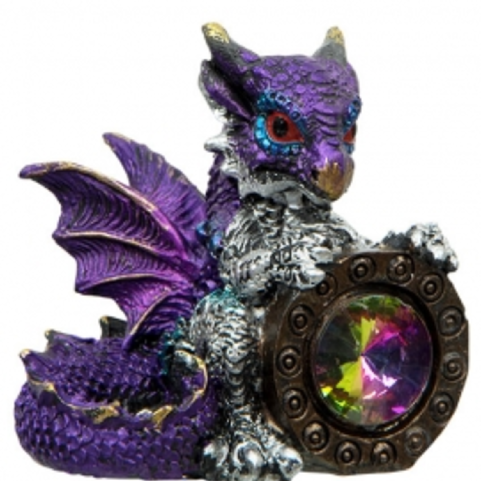Small Purple Baby Dragon with Gem