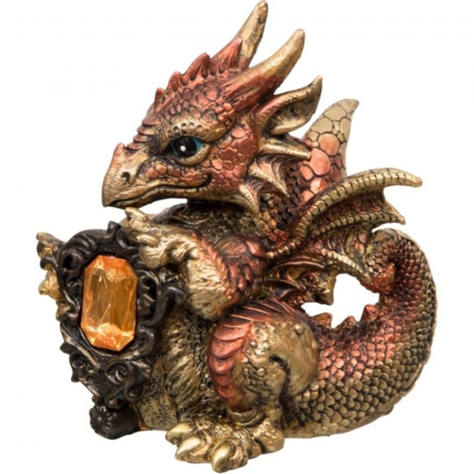 Baby Copper Dragon With Gem
