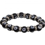 Black Evil Eye w/Crystal Bracelet