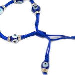 Dark Blue Evil Eye Adjustable Bracelet
