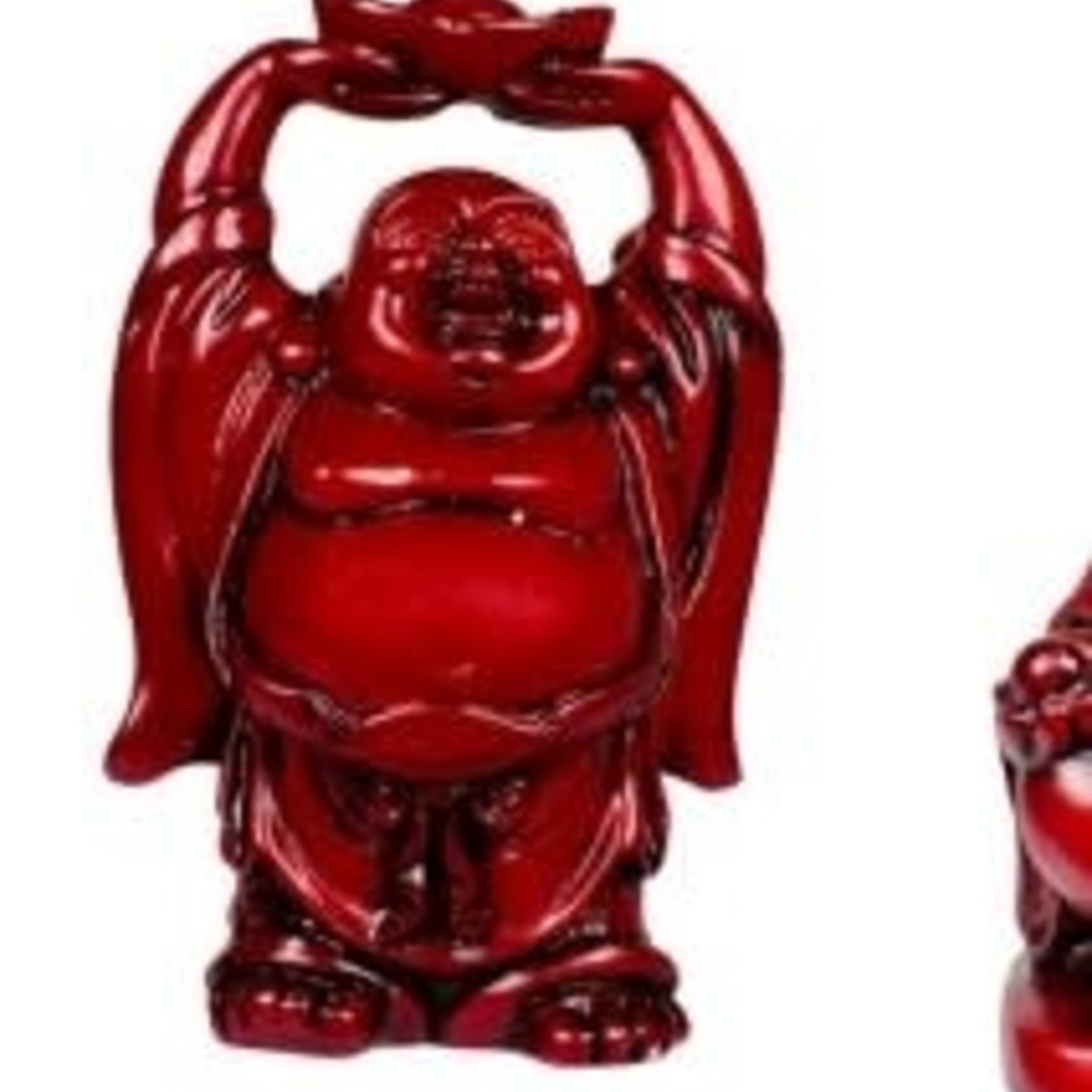 Mini Resin Happy Buddha Red