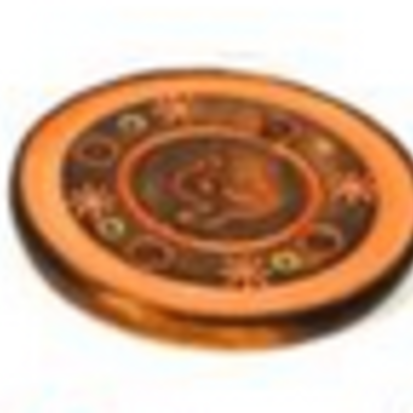 Ash Catcher  Incense Plate Burner - Orange