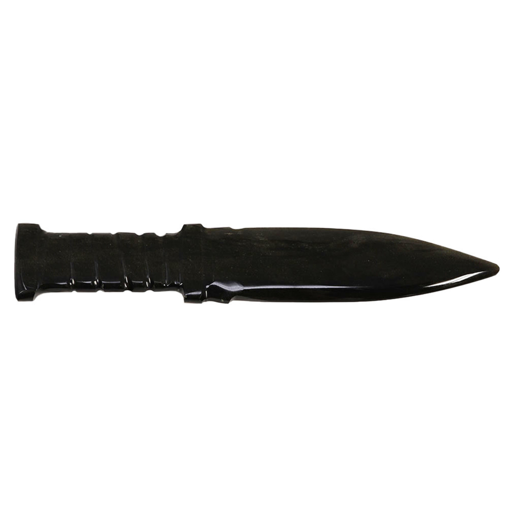 Golden Sheen Obsidian Dagger/Athame w Spiral Handle