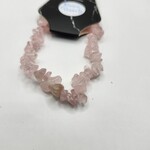 Rose Quartz Elastic Chip Bracelet