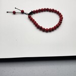 Red Howlite Semi Precious 6mm Beads Bracelet