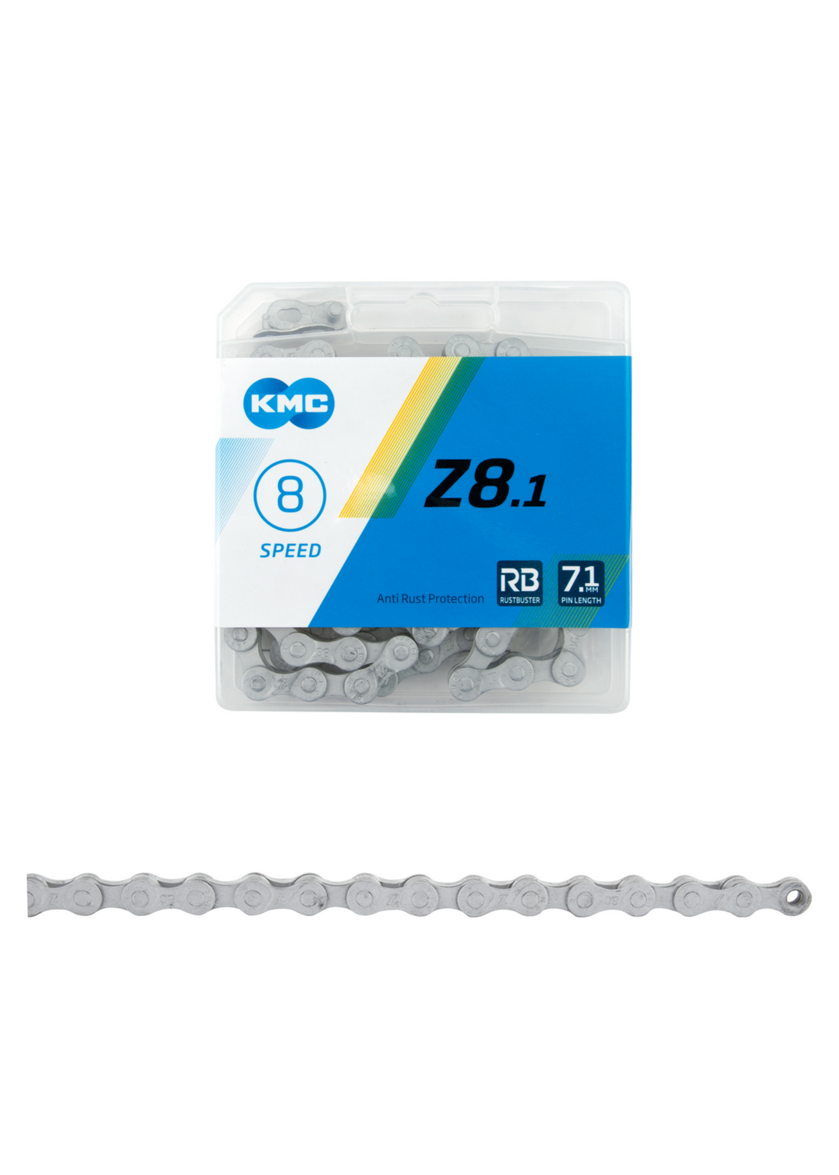 KMC CHAIN KMC Z8.1 INDEX 6/7/8s RUST BUSTER SL 116L