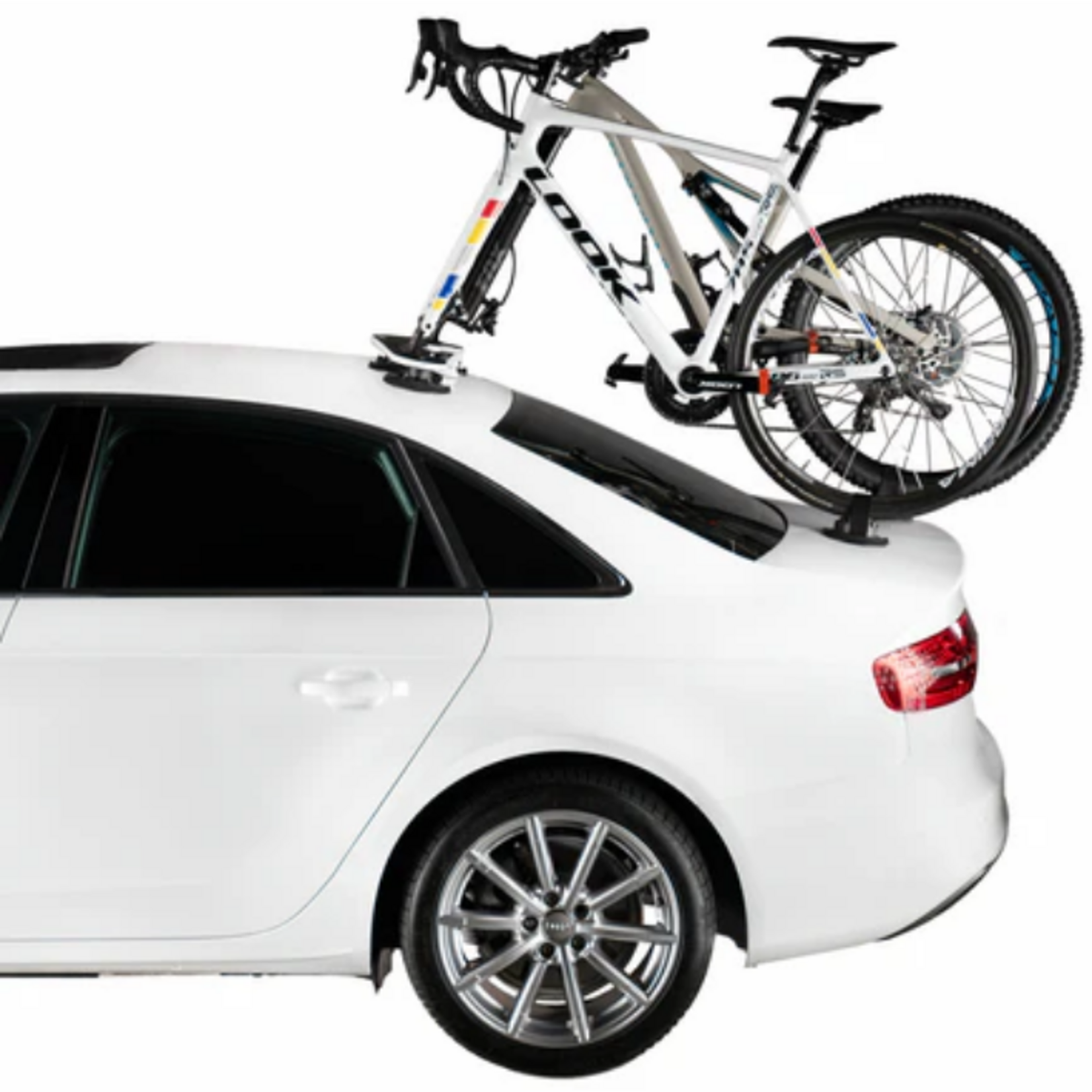 Sea Sucker Mini Bomber, 2-bike fork-mount rack W/ 2 Rear Wheel Straps.