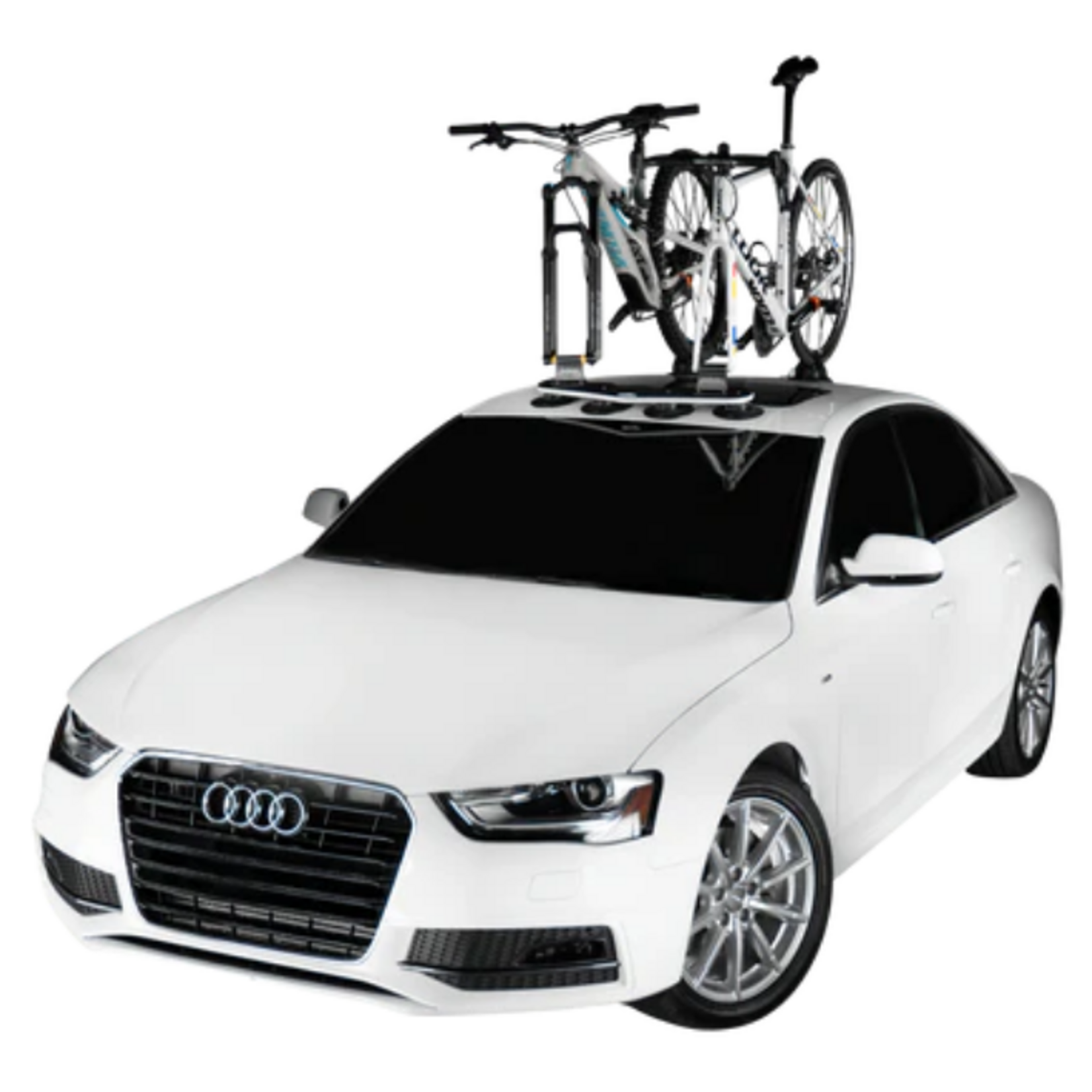 Sea Sucker Mini Bomber, 2-bike fork-mount rack W/ 2 Rear Wheel Straps.