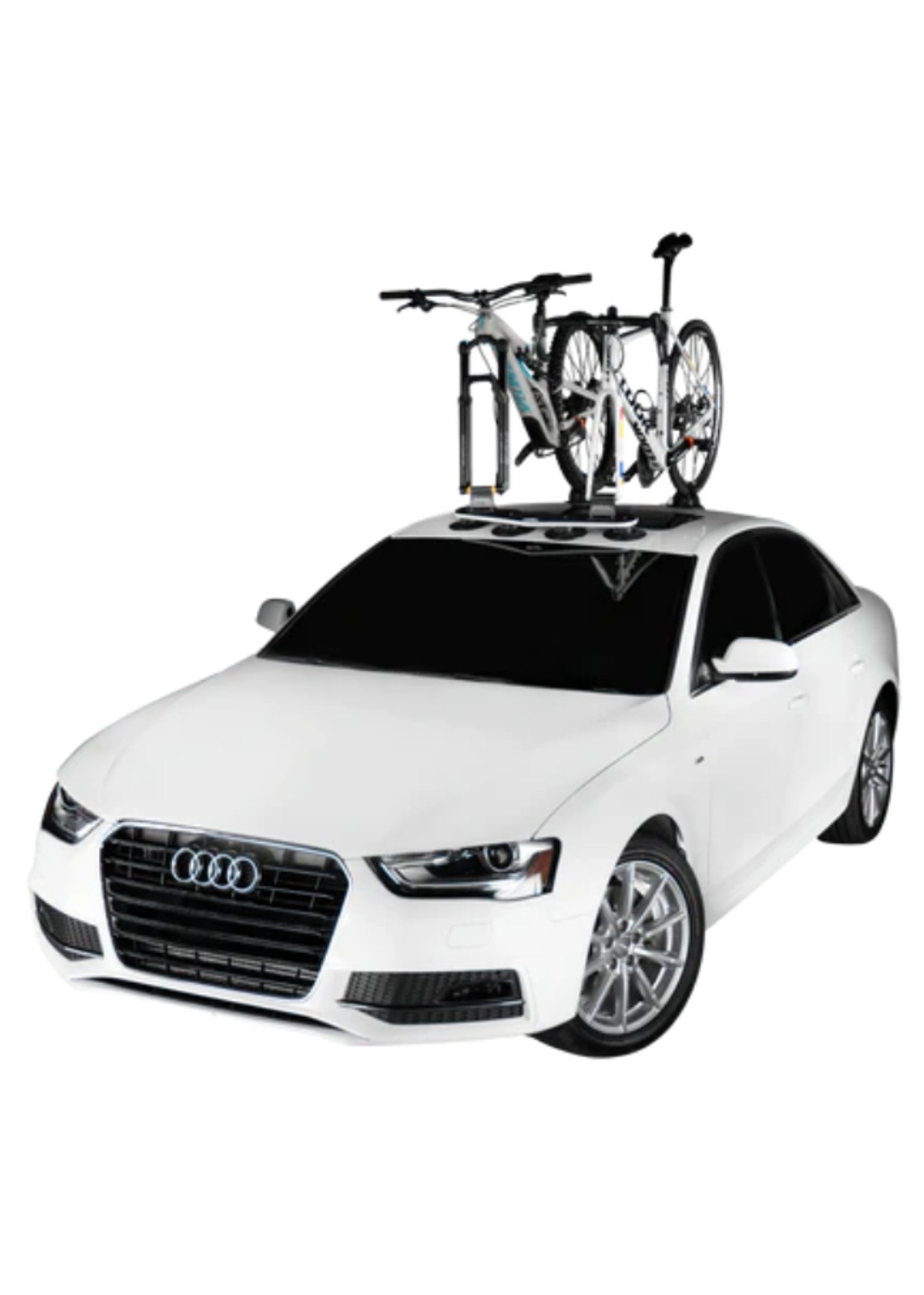 Sea Sucker Mini Bomber, 2-bike fork-mount rack W/ 2 Rear Wheel Straps.