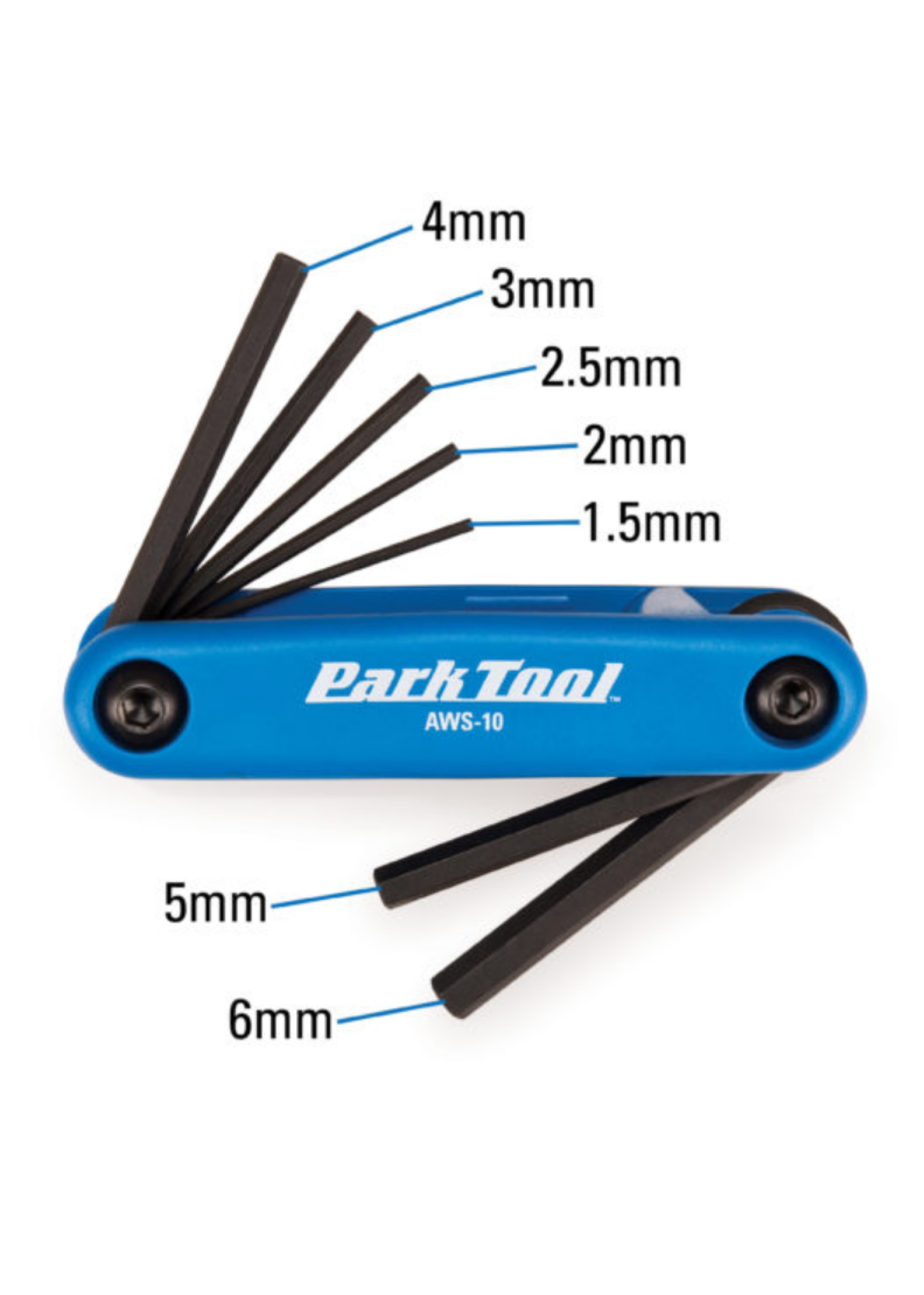 Park PARKTOOL AWC-10 FOLDING HEX SET